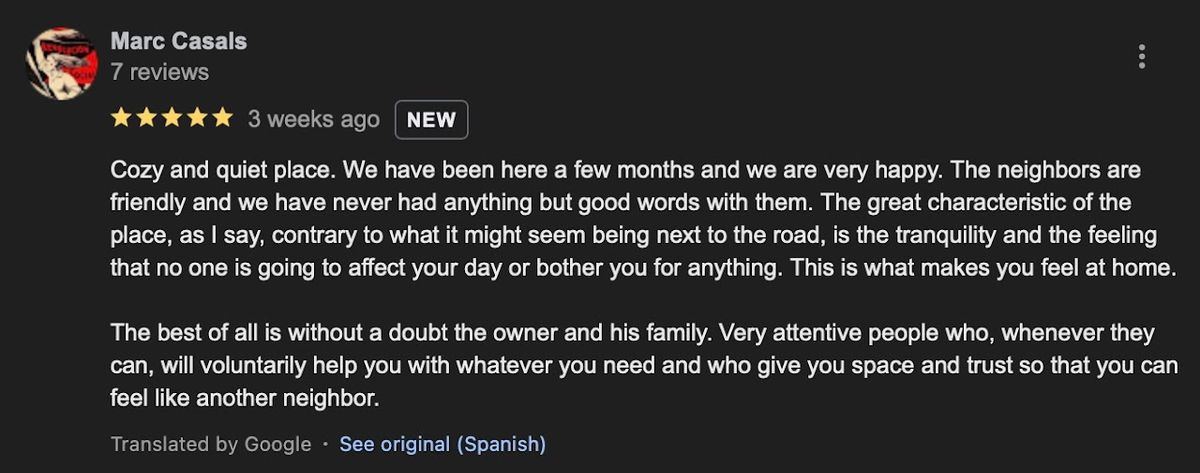 Parking guest review