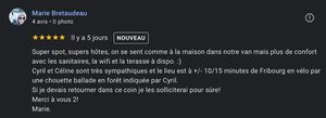 Super spot, supers hôtes, on se sent comme à la maison dans notre van mais plus de confort avec les sanitaires, la wifi et la terrasse à dispo. :) Cyril et Céline sont très sympathiques. Si je devais retourner dans ce coin je les solliciterai pour sûre!